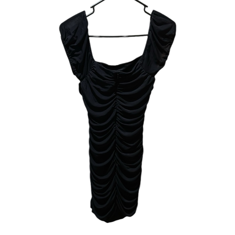 ❤️❤️HP❤️❤️Lulus Mesh Ruched Bodycon Mini Dress Size Small - Picture 4 of 6